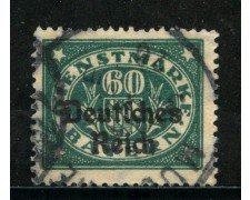 1920 - GERMANIA REICH SERVIZI - 60p. VERDE - USATO - LOTTO/29254