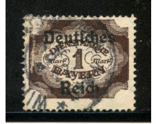 1920 - GERMANIA REICH SERVIZI - 1m. BRUNO - USATO - LOTTO/29258