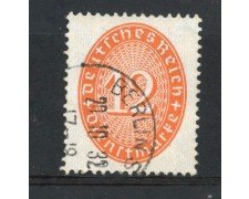 1929/33 - GERMANIA REICH SERVIZI - 12p. ROSSO ARANCIO  CIFRA IN OVALE - USATO - LOTTO/29283
