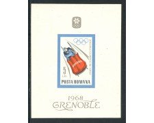1967 - ROMANIA - OLIMPIADI INVERNALI DI GRENOBLE - FOGLIETTO NUOVO - LOTTO/29332
