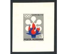 1971 - ROMANIA - OLIMPIADI DI SAPPORO - FOGLIETTO NUOVO - LOTTO/29344