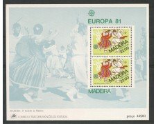 1981 - MADERA - EUROPA - FOGLIETTO NUOVO - LOTTO/29512