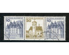 1977 - GERMANIA FEDERALE - 10+30 +10p. DA LIBRETTO - USATI - LOTTO/29873