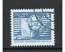 1980 - GERMANIA DDR - 35p. EDIFICIO DI BERLINO - USATO - LOTTO/36557