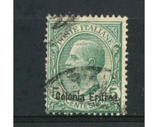 1908 - ERITREA - 5 cent. VERDE VITTORIO EMANUELE III° - USATO - LOTTO/30058