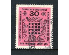 1967 - GERMANIA FEDERALE - 30p. CHIESA EVANGELICA - USATO - LOTTO/30934U