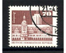 1981 - GERMANIA DDR - 70p. EDIFICIO DI LIPSIA - USATO - LOTTO/36577U