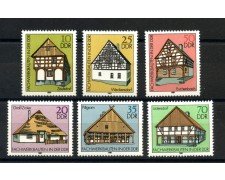 1981 - GERMANIA DDR - COSTRUZIONI DI LEGNO 6v. - NUOVI - LOTTO/36582