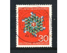 1968 - GERMANIA FEDERALE - 30p. SINDACATI TEDESCHI - USATO - LOTTO/30950U
