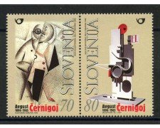 1998 - SLOVENIA -  AUGUST CERNIGOJ 2v. - NUOVO - LOTTO/33960