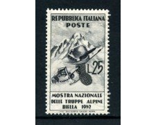 1952 - REPUBBLICA - TRUPPE ALPINE - NUOVO - LOTTO/30419