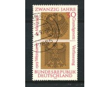 1969 - GERMANIA FEDERALE - 20° ANNIVERSARIO REPUBBLICA - USATO - LOTTO/30958U