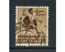 1944/45 - REPUBBLICA SOCIALE - 30c. MONUMENTI DISTRUTTI - USATO - LOTTO/RSI506U