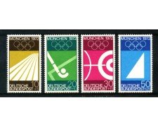 1969 - GERMANIA FEDERALE - PRE OLIMPICA 4v. - NUOVI - LOTTO/30961