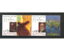 1999 - SLOVENIA - BOZIDAR  JAKAC  2v. - NUOVO - LOTTO/33979