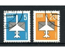 1983 - GERMANIA DDR - POSTA AEREA 2v. - USATI - LOTTO/36614U