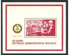 1984 - GERMANIA DDR - ANNIVERSARIO DELLA NAZIONE - FOGLIETTO - NUOVO - LOTTO/36626