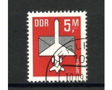1985 - GERMANIA DDR - 5 M. POSTA AEREA  - USATO - LOTTO/36641