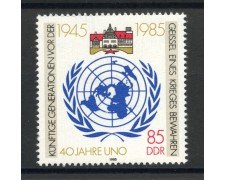 1985 - GERMANIA DDR - 40° ANNIVERSARIO ONU - NUOVO - LOTTO/36643