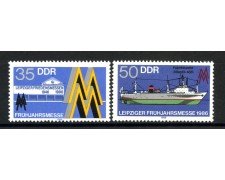 1986 - GERMANIA DDR - FIERA DI LIPSIA 2v. - NUOVI - LOTTO/36646