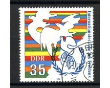 1986 - GERMANIA DDR - ANNO DELLA PACE - USATO - LOTTO/36649