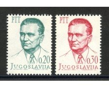 1966 - JUGOSLAVIA - MARESCIALLO  TITO  2 v. - NUOVI - LOTTO/34028