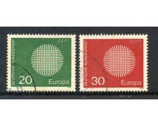 1970 - GERMANIA FEDERALE - EUROPA 2v. - USATI - LOTTO/30976U
