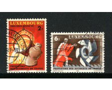 1980 - LUSSEMBURGO - PREVENZIONE INCIDENTI 2v. - USATI - LOTTO/31971