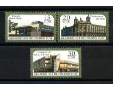 1988 - GERMANIA DDR - EDIFICI POSTALI 3v. - NUOVI - LOTTO/36667