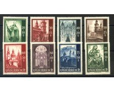 1948 - AUSTRIA - RICOSTRUZIONE CATTEDRALE DI SALISBURGO 8 v. NUOVI - LOTTO/34069