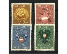 1949 - AUSTRIA - PRO PRIGIONIERI DI GUERRA 4 v. NUOVI - LOTTO/34075
