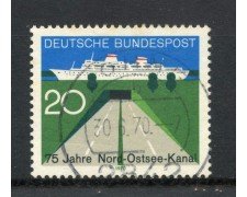 1970 - GERMANIA FEDERALE - 20p. CANALE MAR BALTICO - USATO - LOTTO/30980U