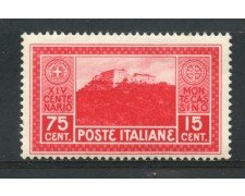 1929 - REGNO - 75+15 CENTESIMI ABBAZIA DI MONTECASSINO - NUOVO - LOTTO/31665