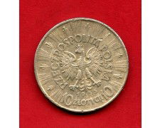 1935 - POLONIA - LOTTO/M47552 - 10 ZLOTYCH ARGENTO PILSUDSKI