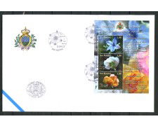 2011 - SAN MARINO -  FIORI  FOGLIETTO - BUSTA FDC - LOTTO/36735
