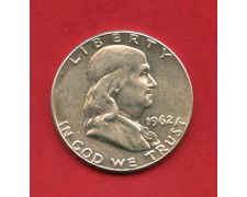 1962 - STATI UNITI - LOTTO/M47553 - 1/2 DOLLARO ARGENTO B. FRANKLIN