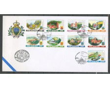 1997 - SAN MARINO - CASTELLI 9v.  - BUSTA FDC - LOTTO/36740