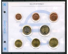 2009 - SLOVACCHIA - EURO SERIE COMPLETA 8. FIOR DI CONIO - LOTTO/M30649