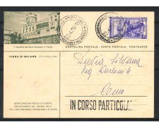 1954 - REPUBBLICA - LOTTO/42192 - CARTOLINA POSTALE FIERA DI MILANO