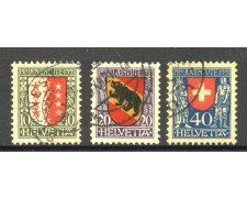 1921 - SVIZZERA - LOTTO/40659 - PRO JUVENTUTE 3v. - USATI