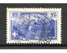 1928 - SVIZZERA - LOTTO/40663 - 5 Fr. MONTE RUTLI - USATO