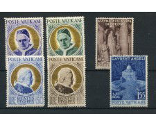 1951 - VATICANO - LOTTO/43094 - DOGMA ASSUNZIONE E BEATIFICAZIONE PIO X° - T/L