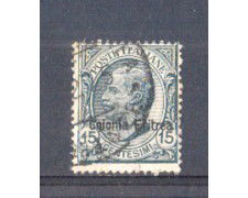 1918 - LOTTO/ERIT47U - ERITREA - 15c. ARDESIA - USATO