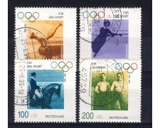 1996 - GERMANIA FEDERALE - A FAVORE DELLO SPORT 4v. - USATI - LOTTO/31226
