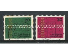 1971 - GERMANIA - EUROPA 2v. - USATI - LOTTO/31045U