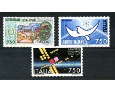 1988 - LOTTO/6907 - REPUBBLICA - LAVORO ITALIANO  3v. - NUOVI
