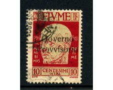 1921 - FIUME - LOTTO/43235 - 10 CENT. GOVERNO PROVVISORIO - USATO