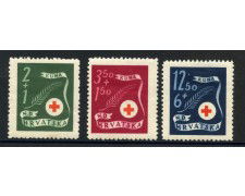 1944 - CROAZIA - A PROFITTO DELLA CROCE ROSSA 3v. - NUOVI - LOTTO/32581