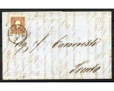 1860 - LOMBARDO VENETO - LOTTO/40569 - 10 SOLDI BRUNO - BUSTA DA MANTOVA
