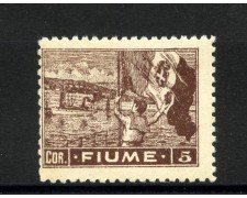 1919 - FIUME - LOTTO/42299 - 5 CORONE  - T/L